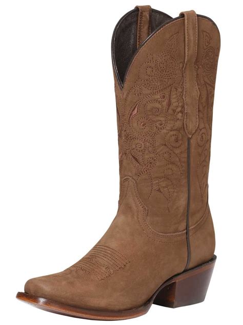 122488 Botas Vaqueras Rodeo Clasicas De Piel Nobuck Para Mujer El