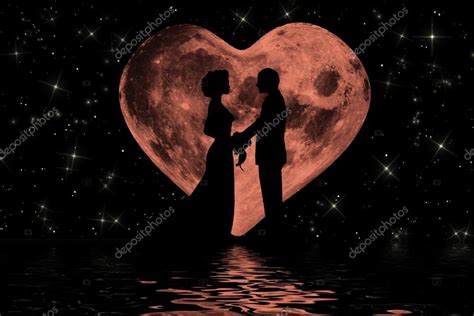 Romantic Moonlight Atmosphere — Stock Photo © Demoncicphoto 52769925