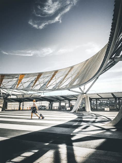 Free Images Walking Architecture Structure Sky Bridge Urban