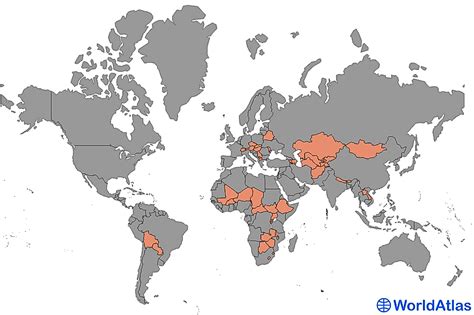 Landlocked Countries Of The World Worldatlas