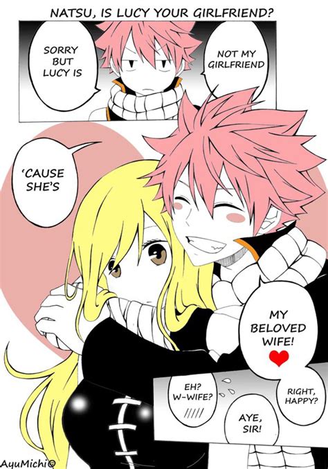 ~~natsu And Lucy~~ By Ayumichi Me On Deviantart Fairy Tail Comics Fairy Tail Anime Fairy
