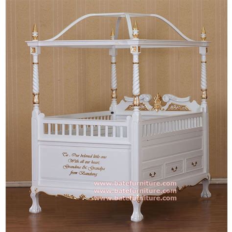 Toddler guard rail for eclipse 4. White Canopy Crib & Crib Canopy Nursery Cornice BED ...
