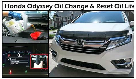 Honda Odyssey Oil Change & Reset Oil Life | 2019+ - YouTube