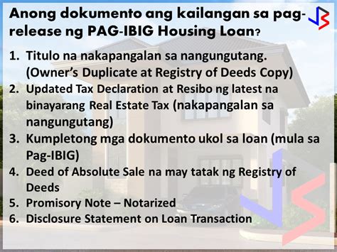 Pag Ibig Fund Housing Loan Requirements