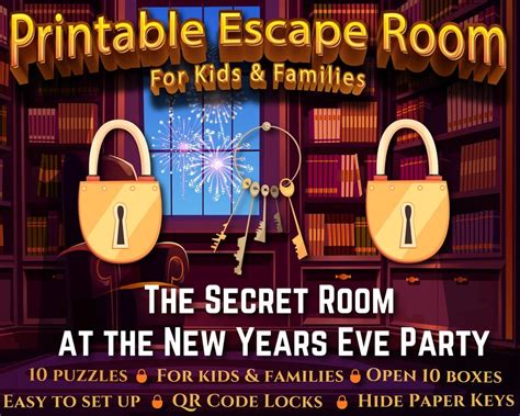 New Years Eve Escape Room For Kids And Families The Secret Room At