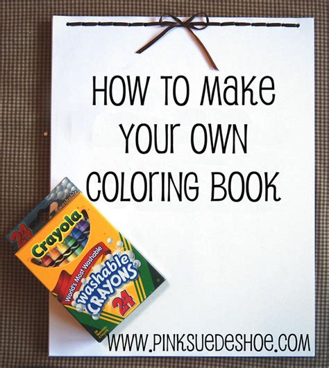 How To Make A Homemade Coloring Book Printable Templates Free