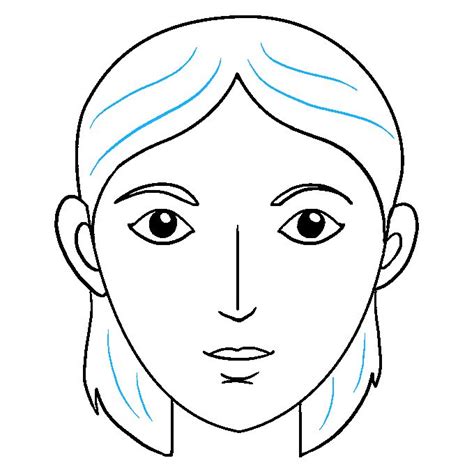 Easy How To Draw A Face Step By Step At Drawing Tutorials