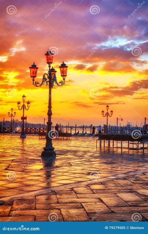 Sunrise In Venice Editorial Image Image Of Europe Marco 79279505