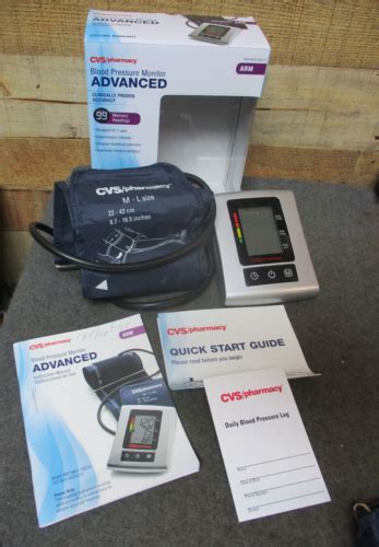 Cvs Blood Pressure Monitor Advanced Bp3mu1 3e Ebay
