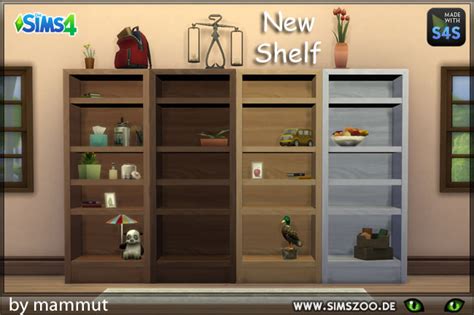 New Shelf By Mammut At Blackys Sims Zoo Sims 4 Updates