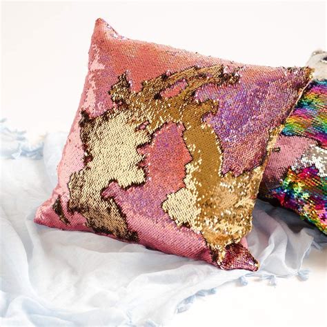 Ankit Mermaid Pillow Reversible Sequin Pillow That Changes