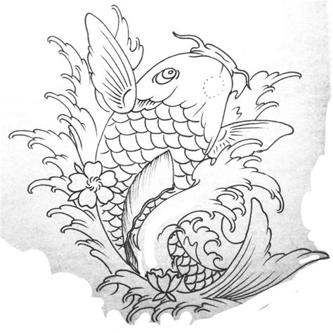 Japanese Koi Fish Tattoo Stencils Japanese Koi Fish Tattoo Koi Fish