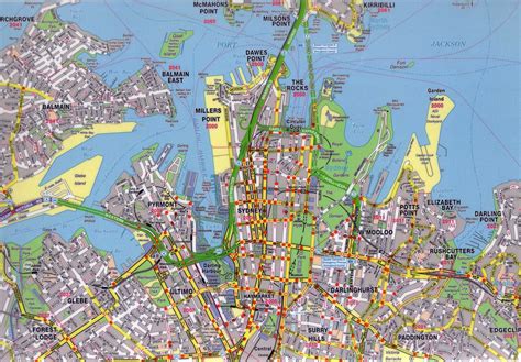 Stadtplan Von Sydney Detaillierte Gedruckte Karten Von Sydney