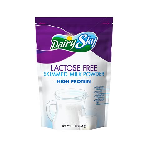Dairysky Lactose Free Skimmed Milk Powder For Cooking Baking 16 Oz