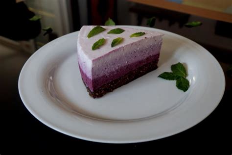 Borovničevo-jogurtova ombre torta - Midva Kuhava