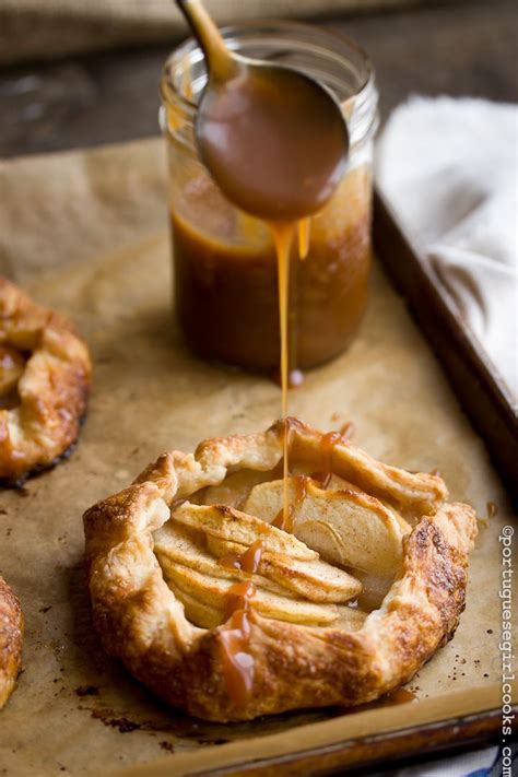 However, a drizzle of the salted whiskey caramel before baking creates pockets of caramel fudge so you end up with a best of both brownie worlds situation. Apple Galettes with Whiskey Salted Caramel Sauce | Desserts, Eat dessert, Food