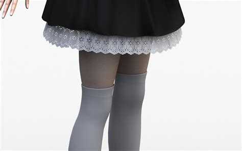 Japanese Maid Outfit Girl 0002 3d Model 101 Fbx Max Obj Free3d