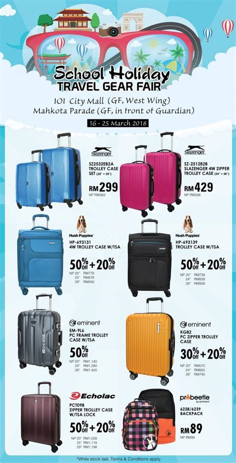 This page contains a national calendar of all 2018 public holidays. Parkson Malaysia School Holiday Travel Gear Fair Promotion ...