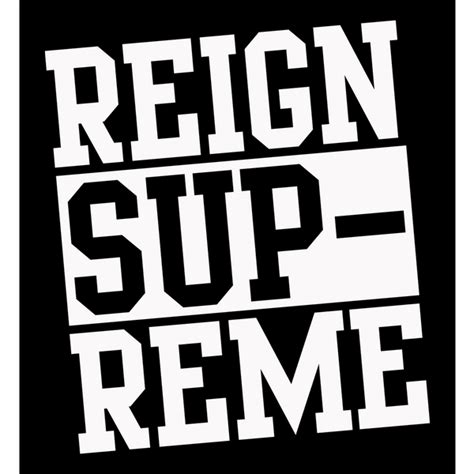 Reign Supreme Logo Sticker Deathwish Inc