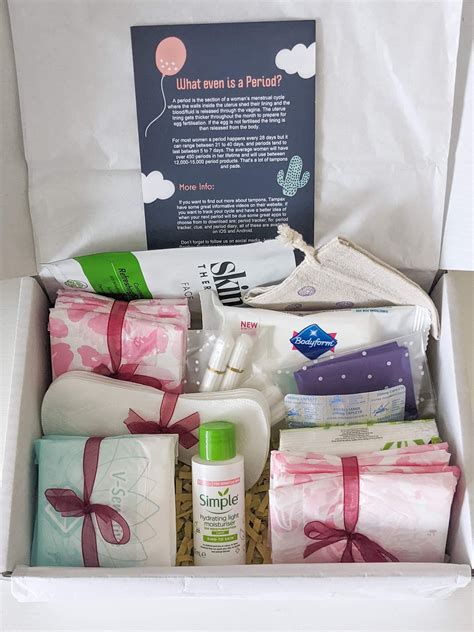 Postbox Period Sensitive Box Girls First Period Kit Etsy