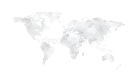 World Map Polygon Stock Vector Illustration Of Vector 136365687