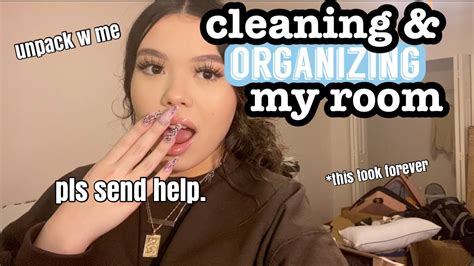 deep cleaning and organizing my messy room send help😭 youtube