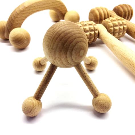 Massage Set Mini Wood Therapy Tools Wooden Massager Massage Etsy