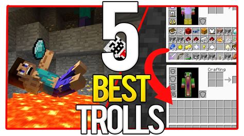 5 Ways To Troll Your Friend In Minecraft Youtube