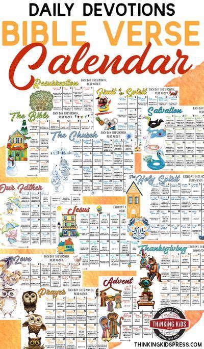 Daily Devotions For Kids 12 Month Bible Verse Calendar