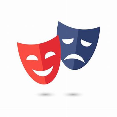 Theater Masks Vector Mask Background Icon Drama