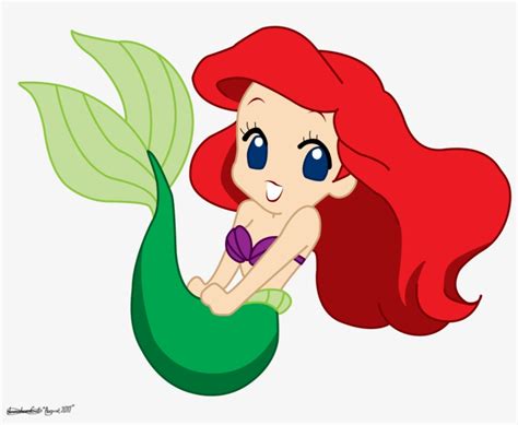 Ariel The Clipart At Disney Princess Ariel Chibi Transparent Png