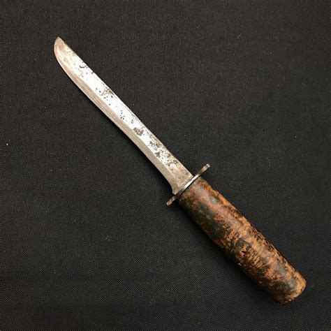 Wwii Theater Made Fixed Blade Trench Art Fighting Knife Cork Grip For