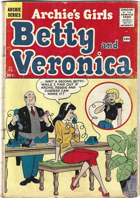Archies Girls Betty And Veronica 72 1961 Comic Books Silver Age