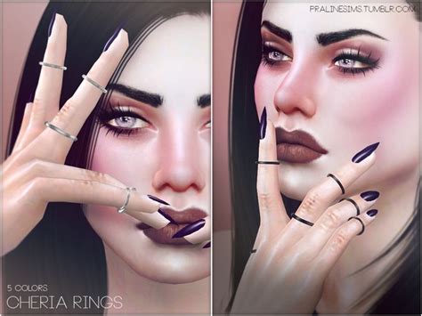 Cheria Rings By Pralinesims At Tsr Sims 4 Updates