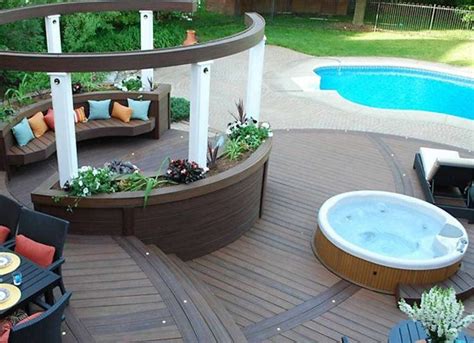 Small Backyard Pool With Hot Tub Turn Your Limited Outdoor Space Into