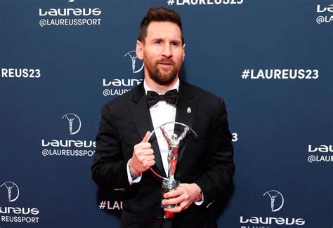 Messi recibió el premio Laureus como el mejor deportista del 2023