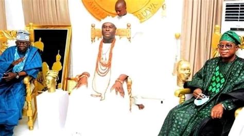 Asiwaju Tinubu Receives Royal Endorsement Prayers From Ooni Of Ife
