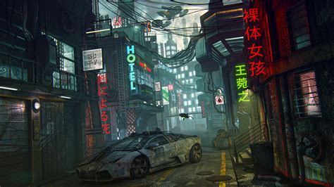 Wallpaper Futuristic Cyberpunk Future World 4k Art 20523