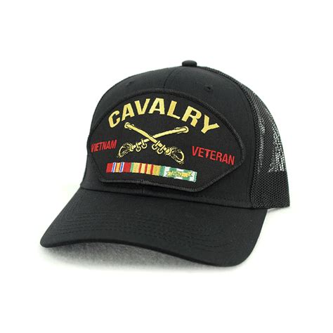 Us Army Cavalry Vietnam Veteran Mesh Cap Us Army Branch Of Service