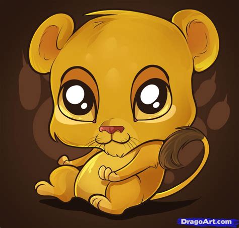 Learn How To Draw A Cute Lion Safari Animals Animals