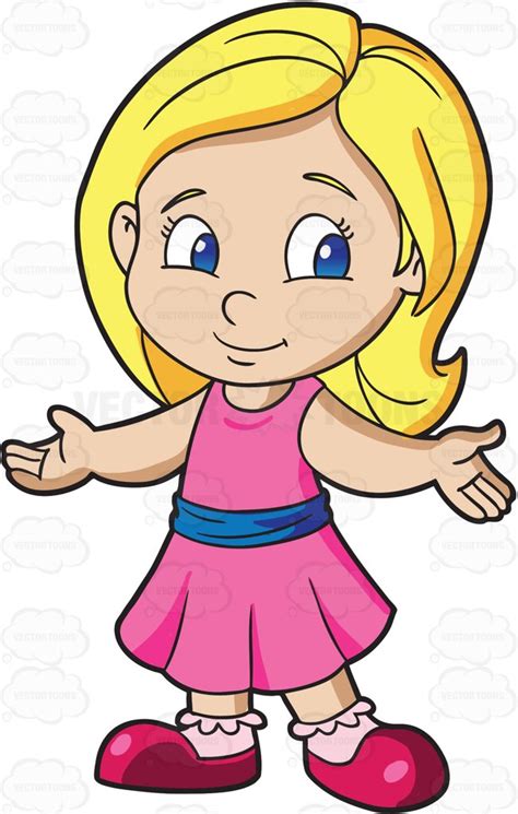 Clipart Girl With Blonde Hair And Blue Eyes 20 Free