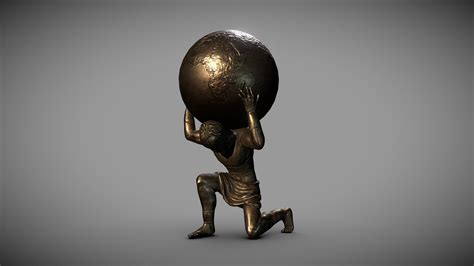 Atlas Holding The Earth Download Free 3d Model By Wabbaboy 32002a1