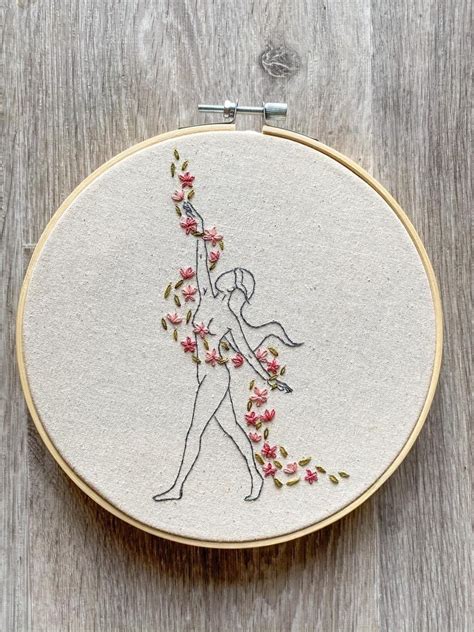 Embroidery PDF Pattern | Flower Goddess | Digital Pattern | Witch ...