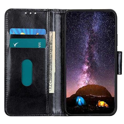 Motorola Moto G 5g Plus Wallet Case With Magnetic Closure Black