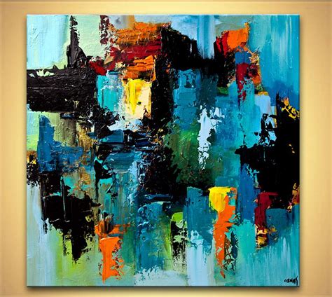 Abstract Art By Osnat Tzadok Abstract Art Paintings Acrylics Blue