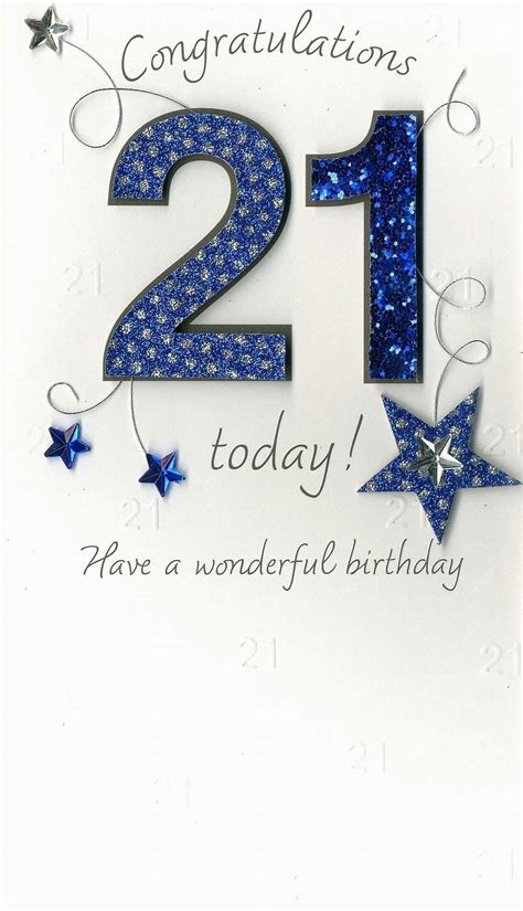 Printable 21st Birthday Cards