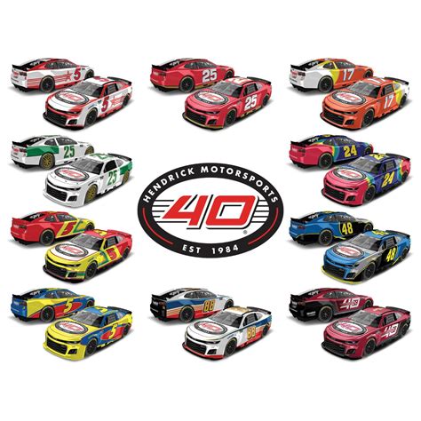 Hendrick Motorsports 40th Anniversary Commemorative 164 10 Car Die