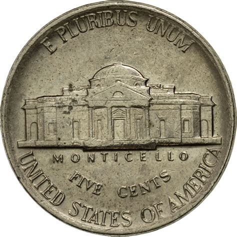 542592 Monnaie États Unis Jefferson Nickel 5 Cents 1986 Us Mint