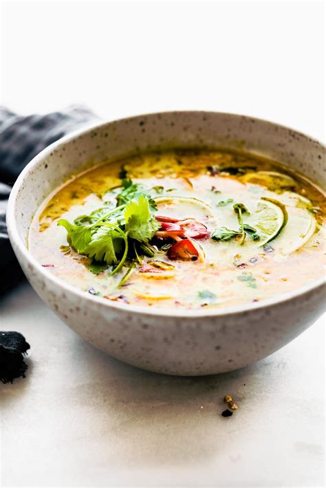 Easy Thai Coconut Soup With Coconut Milk And Cabbage This Nourishing