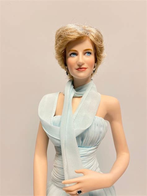 Franklin Mint Vintage Porcelain Princess Diana Doll Princess Etsy